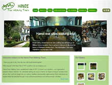 Tablet Screenshot of hanoifreewalkingtours.com